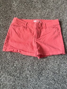 Old Navy Coral Pink Womens Cotton Shorts